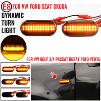 2PCS Led Dynamic Side Marker Turn Signal Light Sequential Blinker Light For VW Golf 3 4 MK3 MK4 Passat 3BG Polo 6N 9N Bora Vento