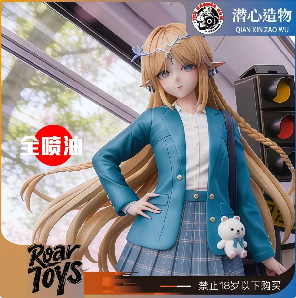 Presale Anime Game Wuthering Waves Cartethyia Cosplay Anime Q version model ornament desktop decoration Xmas gift