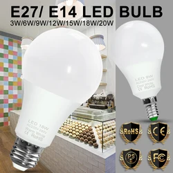 LED Light Bulb E27 Lamp 220V Lampada E14 Bombillas 240V Ampoule Warm White Leds Chandeliers For Home Energy Saving Spotlights