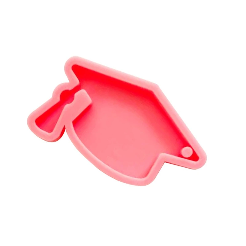 Graduation Hat Keychain Epoxy Resin Mold Handmade Pendant Decor Silicone Mould