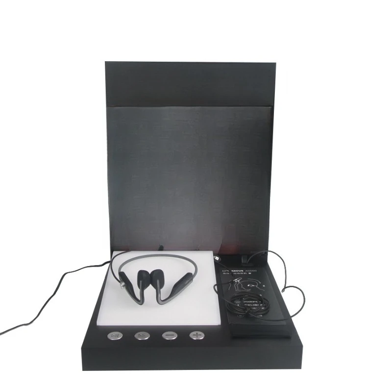 

Sports Bluetooth Earphone Display Stand Hanging Neck Type One Click Listening Cable Earphone Acrylic Display Stand