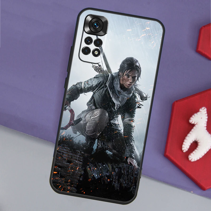 Tomb Raider Funda For Xiaomi Redmi Note 13 14 Pro 12 11 9 10 9S 10S 11S 12S Redmi 14C 10C 12C 13C Case