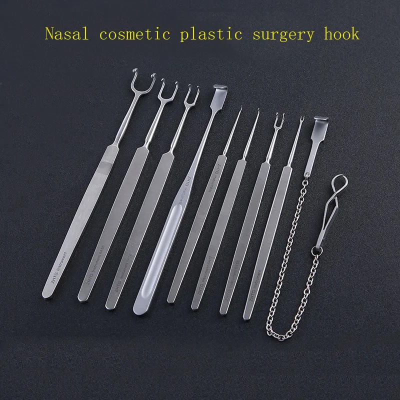 

Plastic rhinoplasty hook, double eyelid, eye bag, single claw, double claw, spherical blunt head, sharp head, nasal cavity surgi