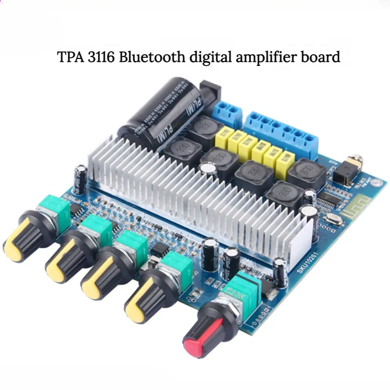 SOTAMIA TPA3116D2 Bluetooth Amplifier Board AUX Home Music Digital Power Subwoofer Amplifiers 50Wx2+100W 2.1 Amp Amplificador