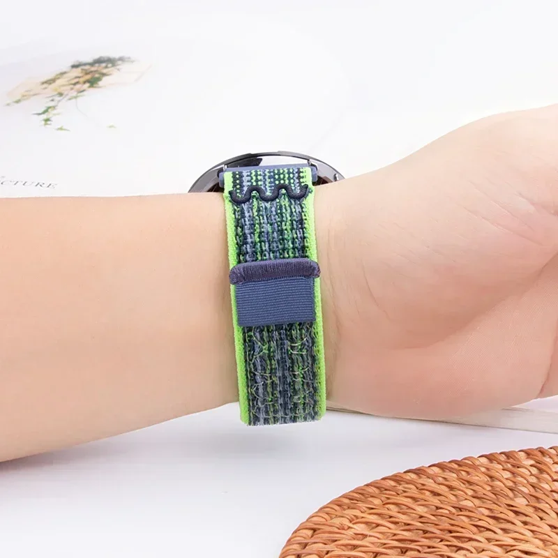 حزام حلقة من النايلون 22 ملم لساعة Redmi 3 Active/3 Lite سوار معصم مريح خفيف الوزن لساعة Redmi 5 Active/5 Lite