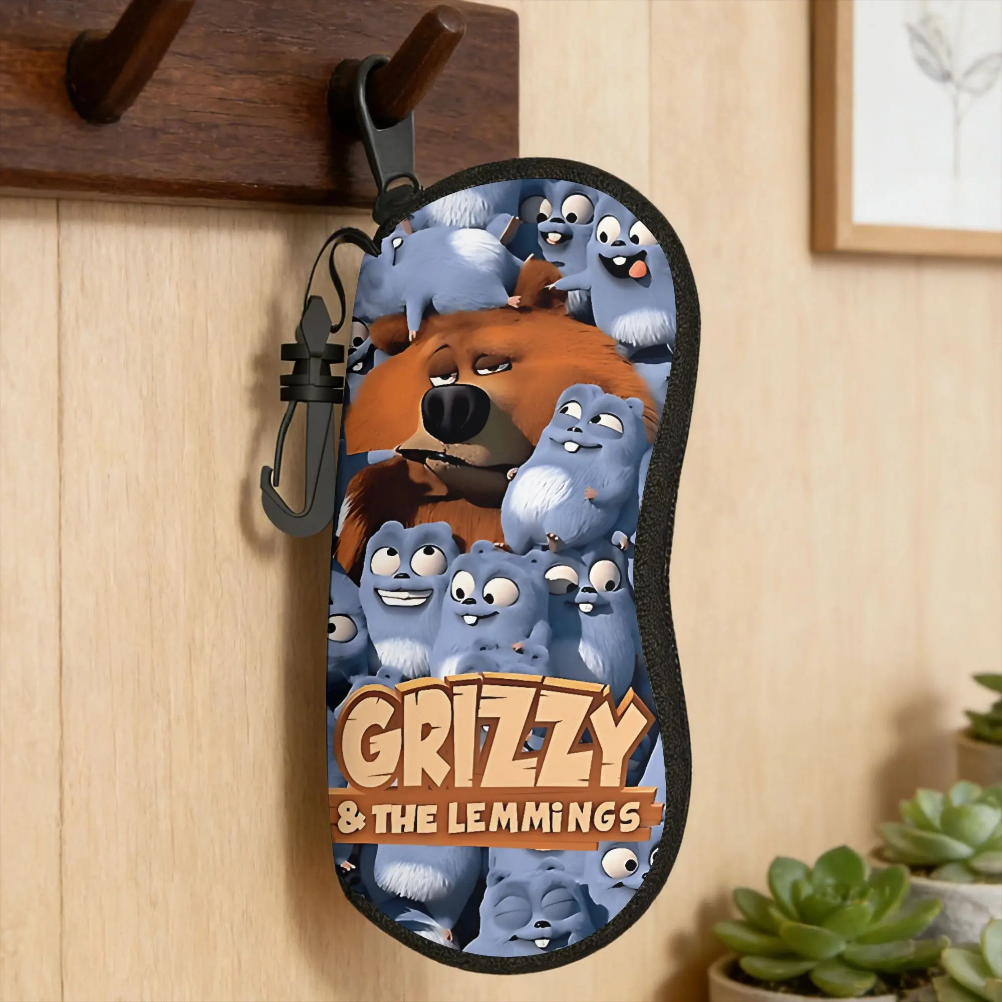 Grizzly and Lemmings Survival Journeys Glasses Case Cover  Zipper Sunglasses Pouch Outdoor Glasses Box Male Female Eyewear Bag