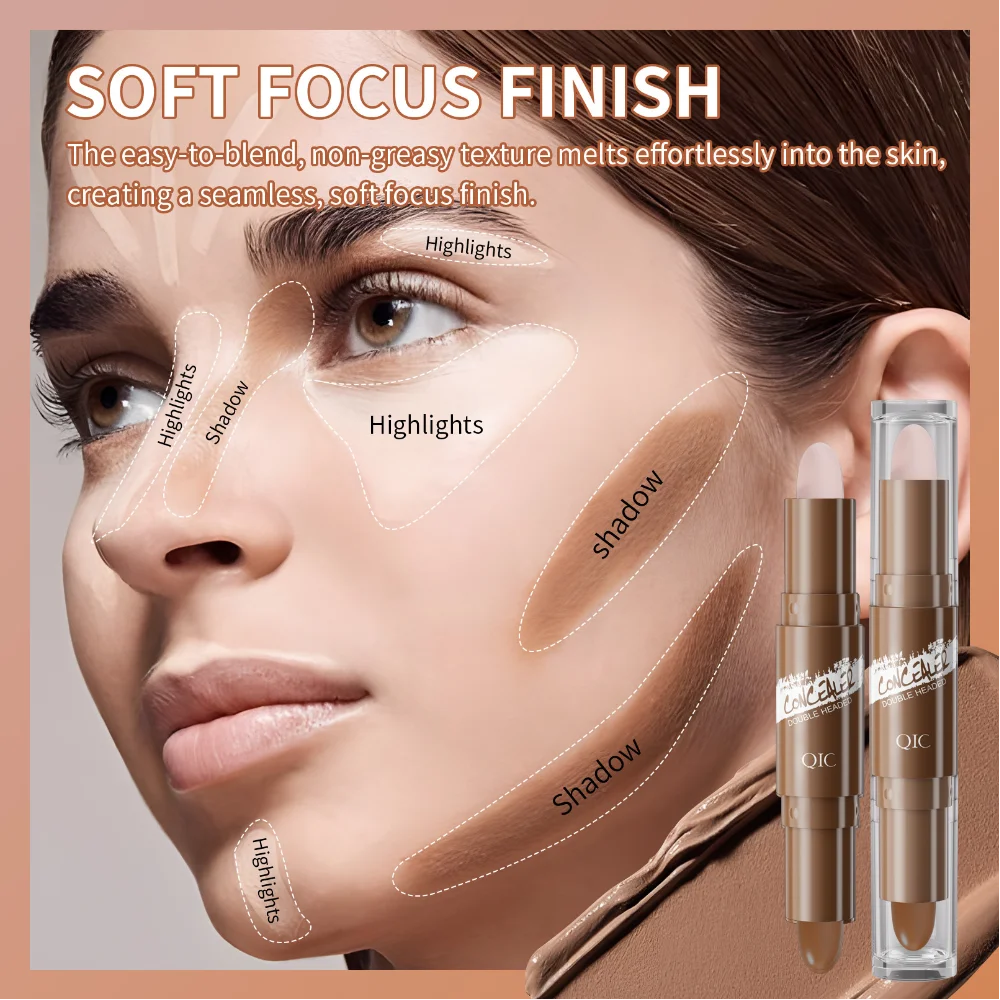 Contour Markeerstift Langdurige Donkere Kringen Corrector Waterdicht Verhelderend Gezicht Contouren Bronzer Neusschaduw Make-Up