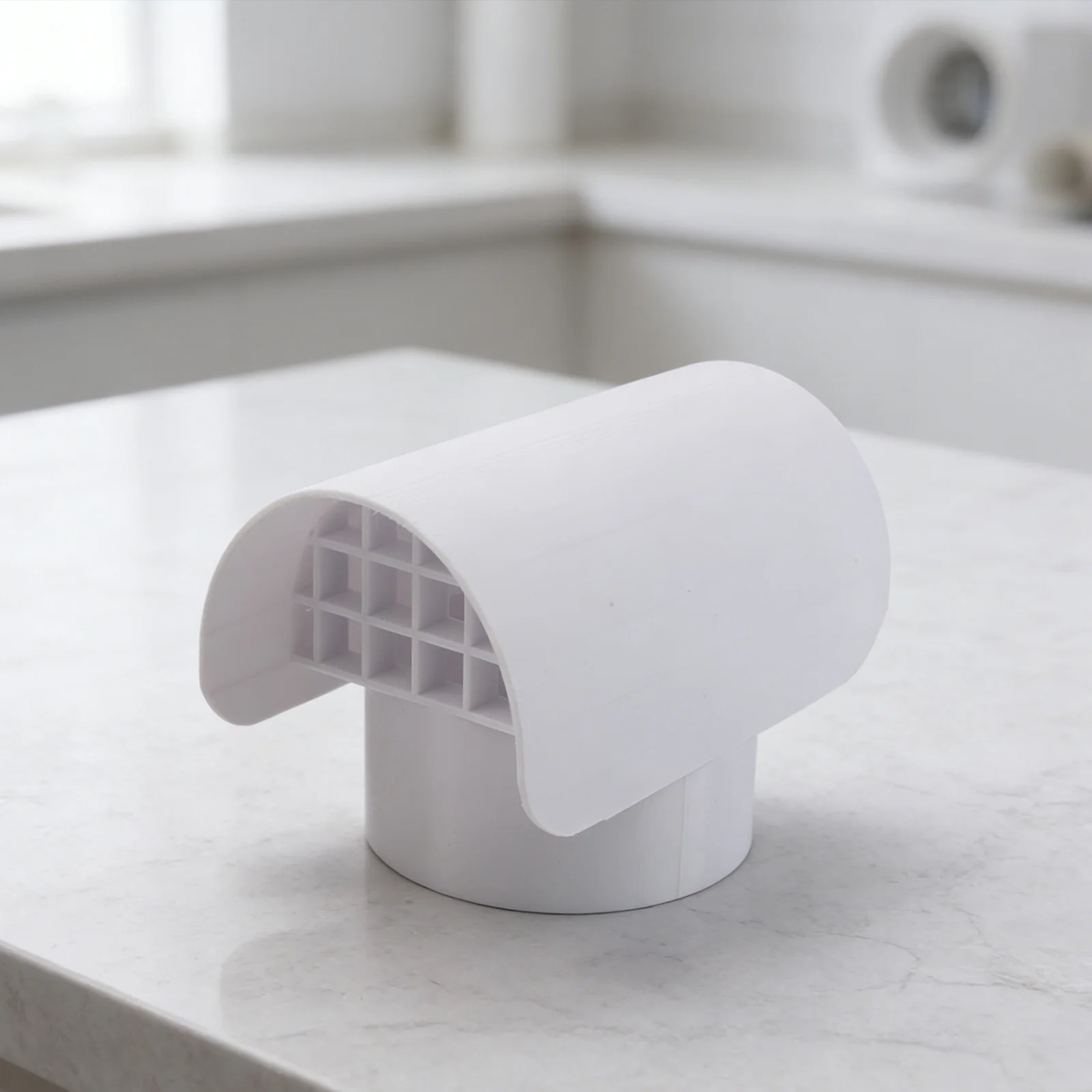 Vent Cap for Radon Fan Exhaust Ducts Smoke Extraction Ducts and Roof Ventilation Systems Weatherproof PVC Construction