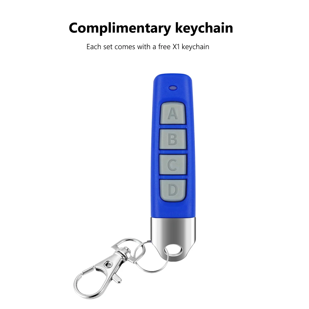 1/2Pcs Clone Learning Code Car Key 315/433MHZ Electric Garage Door Opener 4 Keys