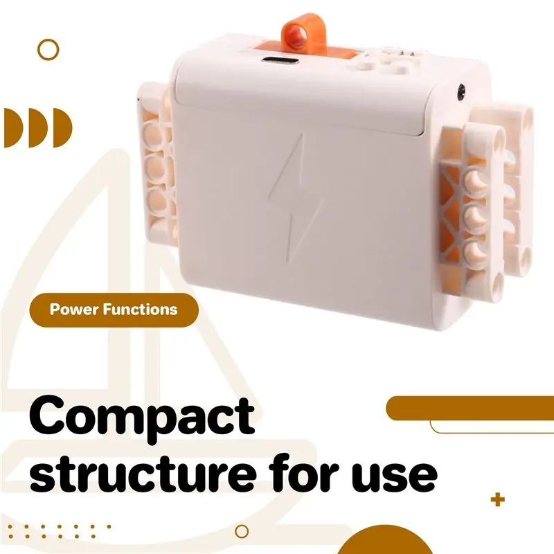 ABWE-Ricaricabile 7.4V Al Litio AA Scatola Batteria Funzione di Alimentazione Motore MOC Building Block Motore Wireless Ricaricabile