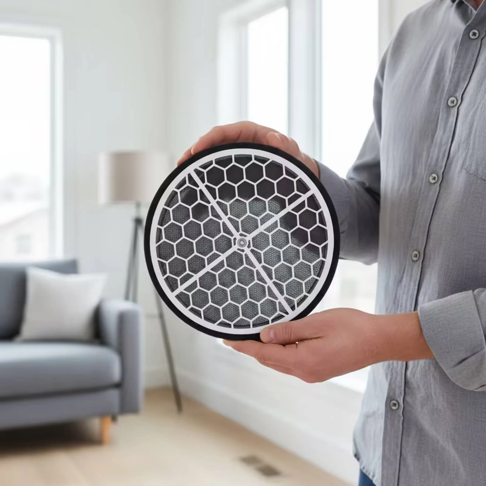 Air Conditioner Exhaust Screen Compact Screen with Cross-Brace Mesh Insert for Window Connection