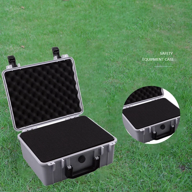 

Чехол для инструментов Защитный противоударный герметичный пылезащитный жесткий чехол Многоцелевой чехол для хранения на открытом воздухе Склад Серый