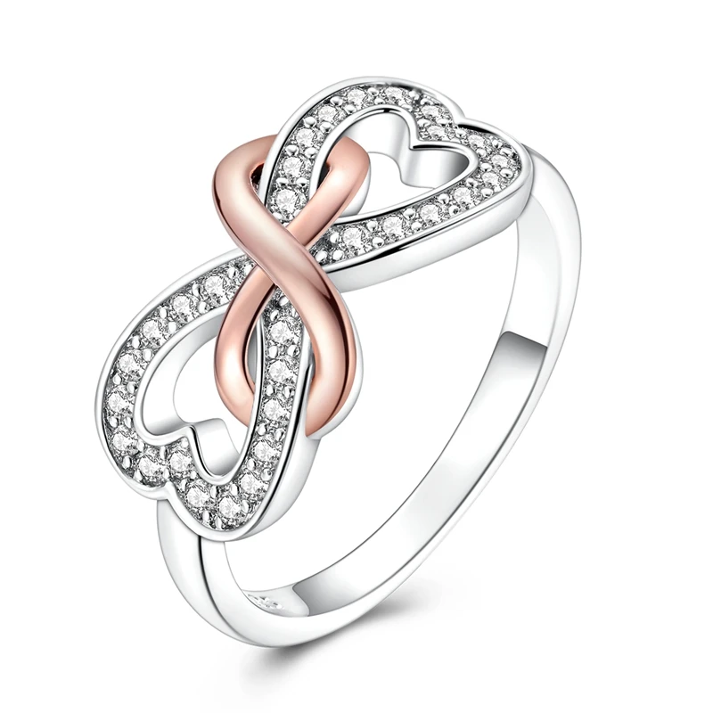 

Original 925 Sterling Silver Infinite Love Ring For Women Girls Jewelry Birthday Anniversary Gifts