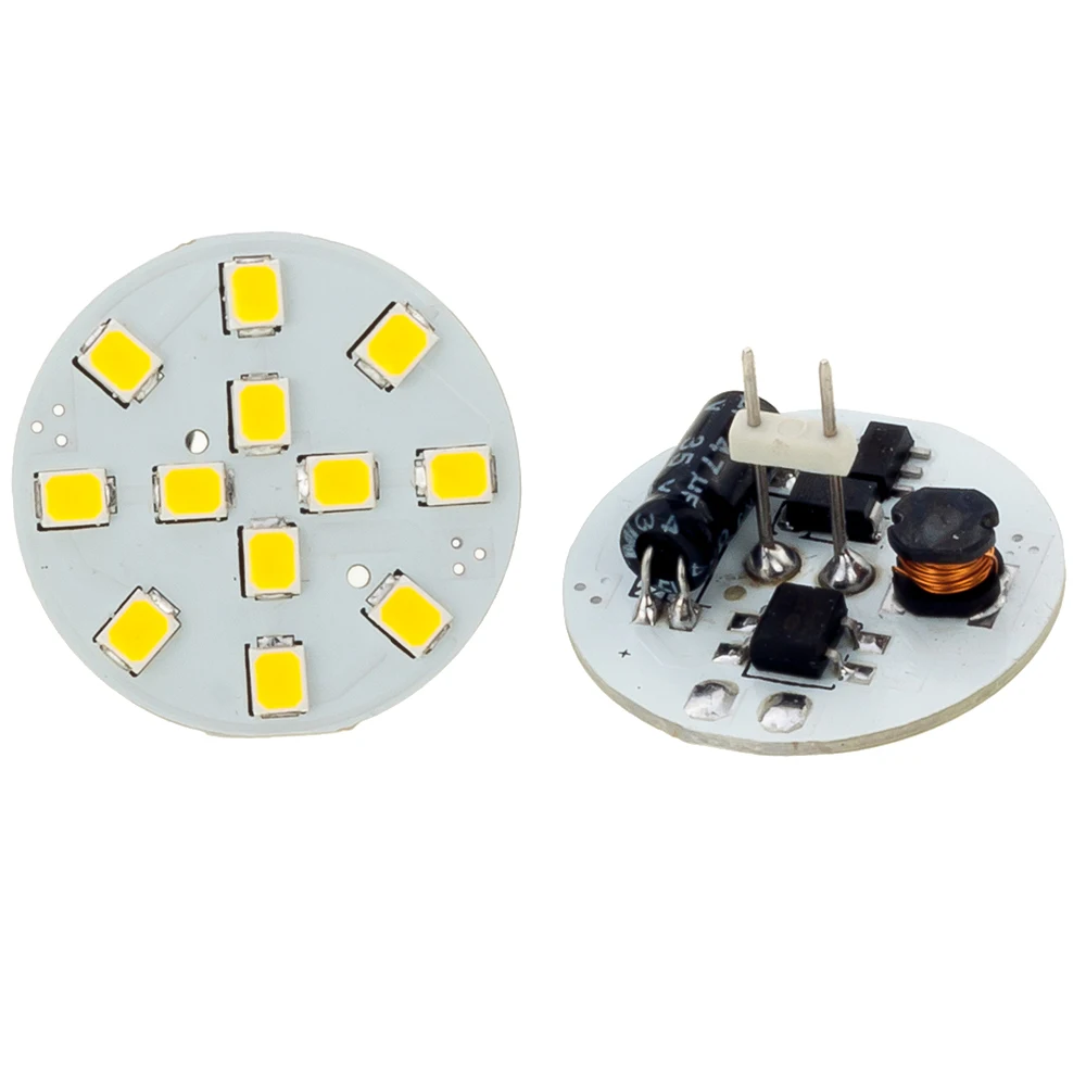 G4 HA CONDOTTO Il Riflettore 12LED 2835SMD cerchio bordo lampadina 12V 24V dimmerabile RV martine sostituzione D25mm cystal chandle luce 1 pz/lotto