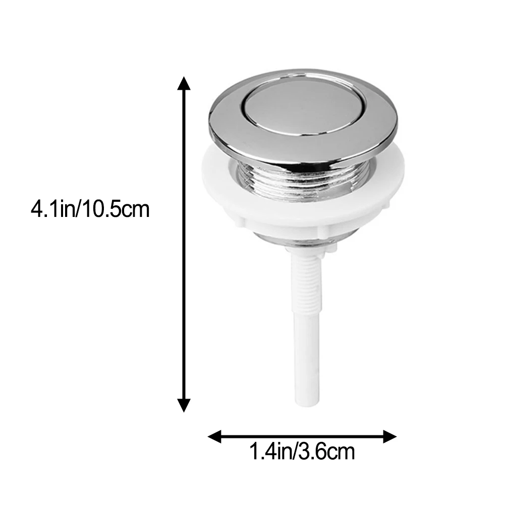 Single Flush Toilet Tank Button 36CM Water Tank Round Valve Rods Push Button Water Saving For Cistern Bathroom Toilet Accessorie