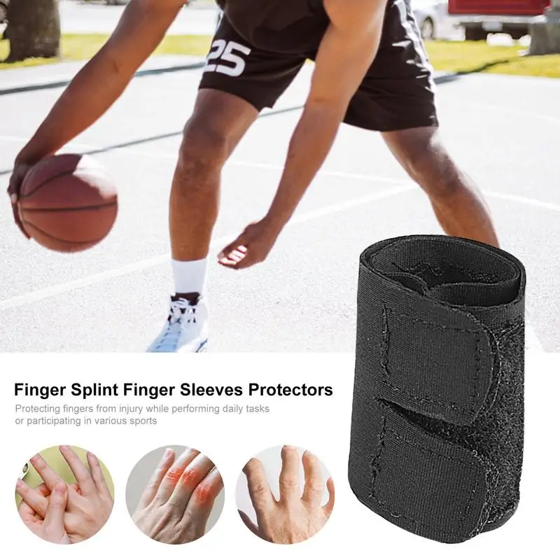 Finger Protector Brace Adjustable Washable Compression Finger Stabilizer Comfortable Multifunctional Finger Straightening Splint