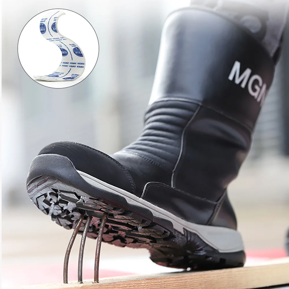 ArmorToe Big Size Steel Toe Work Boots Oil & Heat Resistant Anti-Impact Puncture Proof Oilfield Welding Safety Shoes #Armor2773