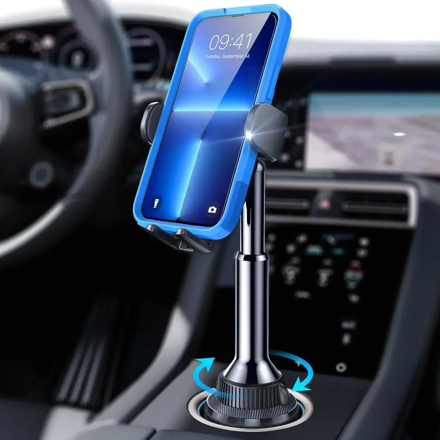 LISEN Cup Phone Holder for Trucks, SUVs, Compatible with IPhone 15 14 13 Plus Pro Max Samsung S24 All 4-7\'\' Phone