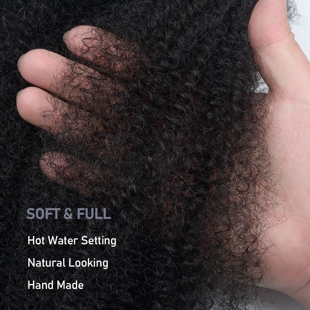 Cheveux Afro Twist Marley, Faux Locs, Kinky Twist, Crochet, Soft Locs, Spring Braids, 18 po, 105y