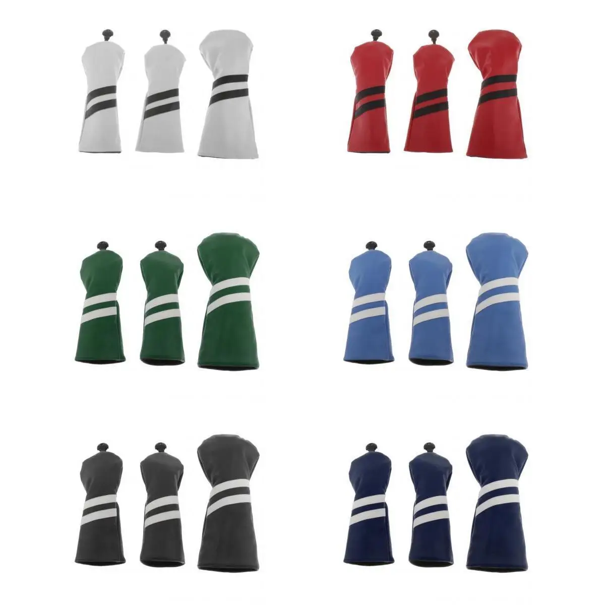 

16 Pieces Head Cover Set, Golf Driver Head Covers for Wooden Drivers