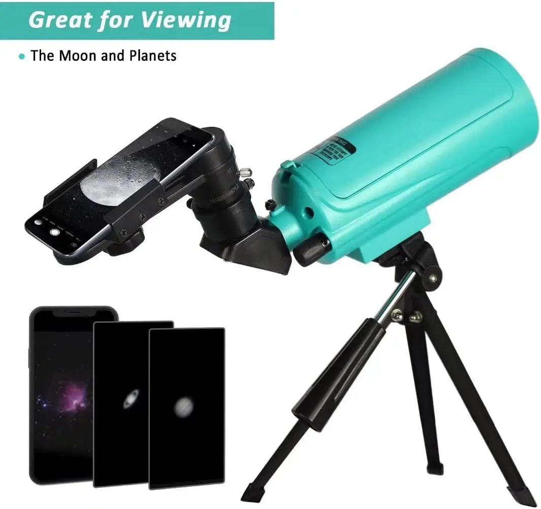 Cassegrain Telescope for Adults Kids Astronomy Beginners, Sarblue Mak60 Catadioptric Compound Telescope 750x60mm, Compact Portab