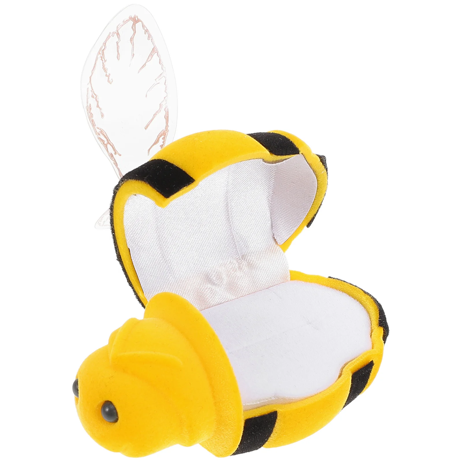 

Bee Jewelry Box Small Decorative Jar Stuffed Plush Toy Storage Honey Bees Case Boxes Cases