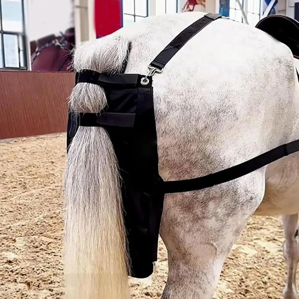 Oxford Fabric Horse Manure Bag Reusable Design Adjustable Buckle Horse Poop Catcher 42cmx38cm Size Medium Size Horse Diaper Bag