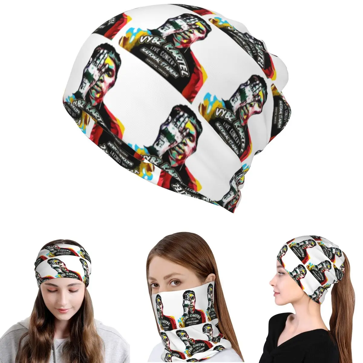 

A Di Teecha Aka Vybz Kartel Aka World Boss Bandana Neck Gaiter Face Scarf Warm Balaclava Beanies Hat Unisex Adult Washable