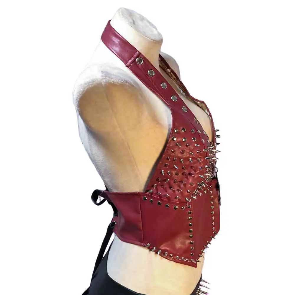 Goth Tops Vkei ALT Emo Clothing Punk Rock Clothes Grunge with Spikes Cyber Spiked Gothic Tank Fairy Scene Y2K T-shirt