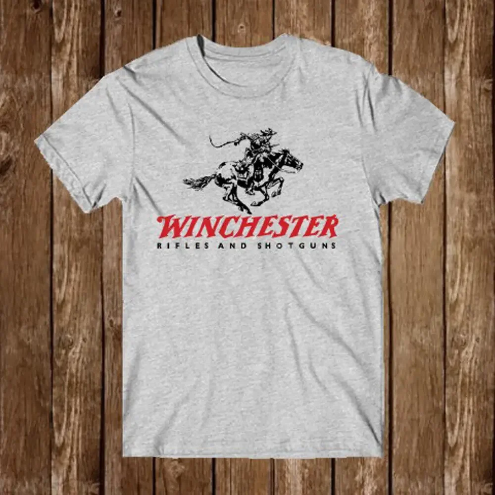 Winchester Firearms Men's Grey T-Shirt Size S-5XL