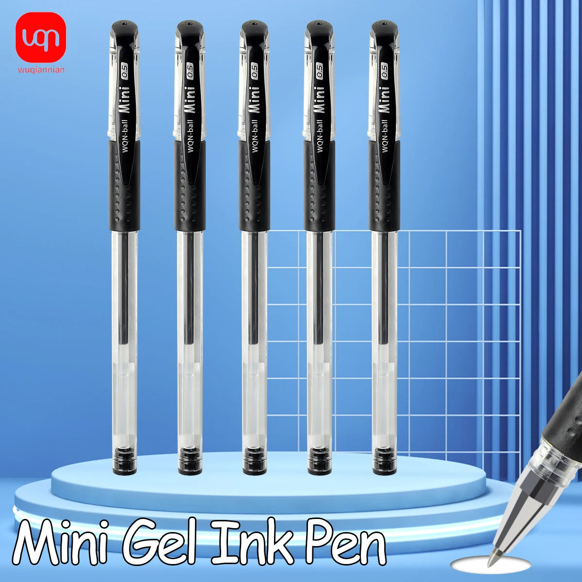 

WQN-3/6PCS Gel Pen Set Black Refill Gel Pen Bullet Tip 0.5mm School & Office Supplies Stationery Writing Supplies