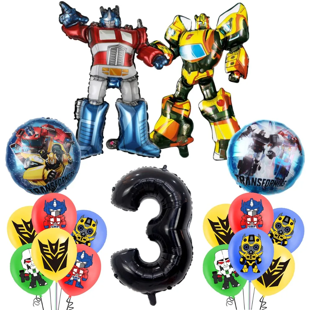 Transformers Geburtstag Party Dekorationen Set Dsiposable Geschirr Cartoon Pappteller Tassen Luftballons Für Kinder Jungen Party Supplies – Detail 8