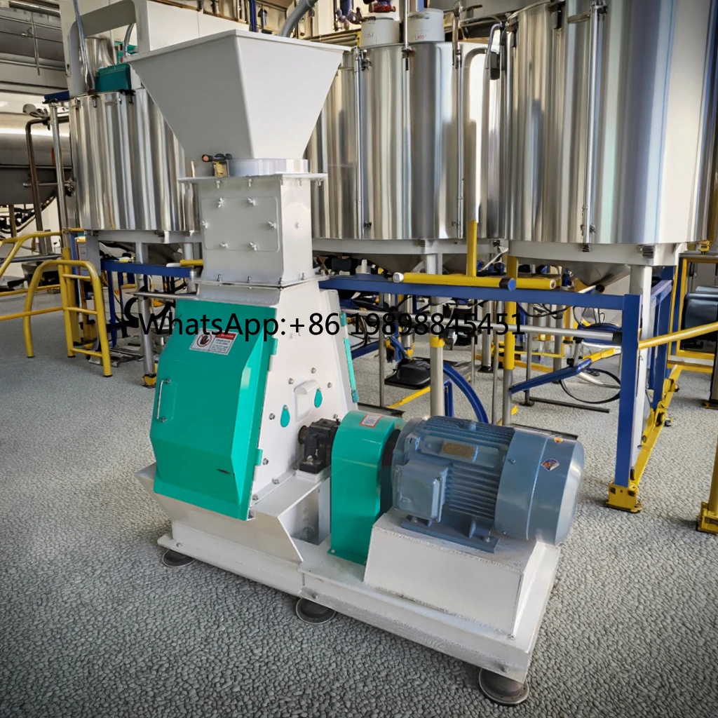 Máquina trituradora de alimentación tipo gota de agua, trituradora para hacer alimentos para ganado y animales con martillo, repuestos para uso doméstico y soja