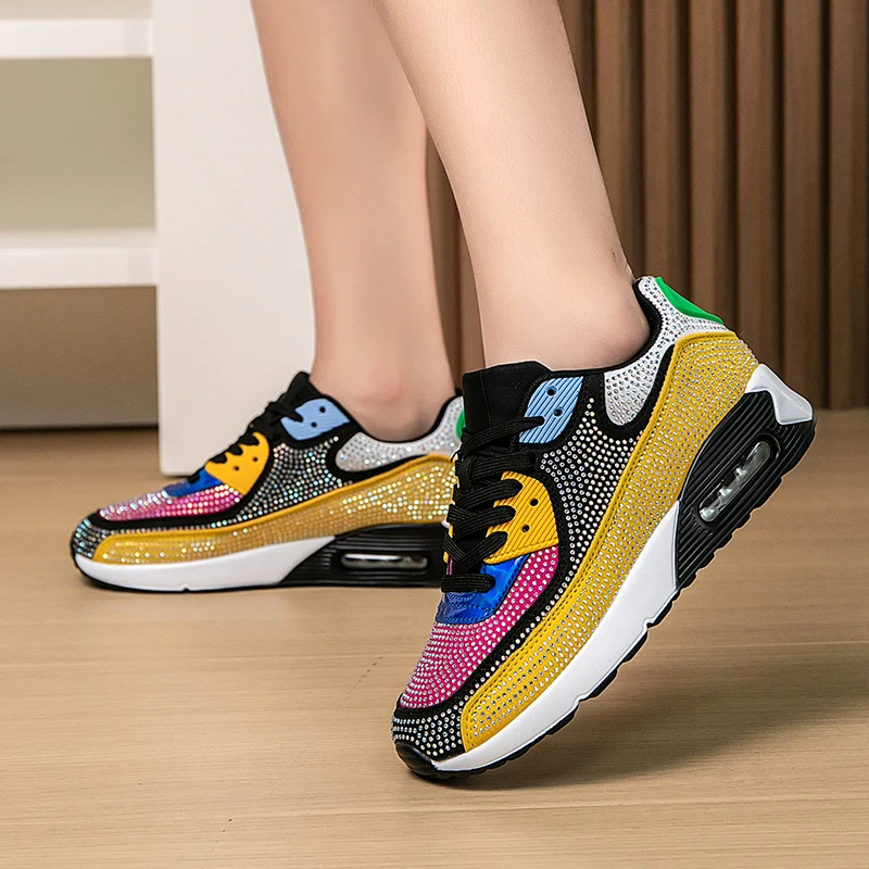 Brand Women Running Shoes Air Sneakers Female Sport Shoes Zapatos Mujer Flat Rubber Autumn Womens Boots Shoes Girls Run 2024 New