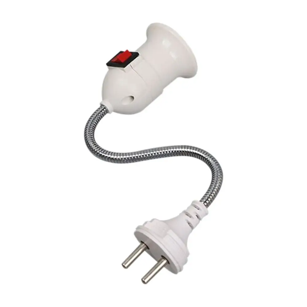 

Durable ABS E27 Lamp Base with Switch White EU / US Plug Lamp Bulb Holder Energy Saving Plug Switch Light Holder Wall Lamp