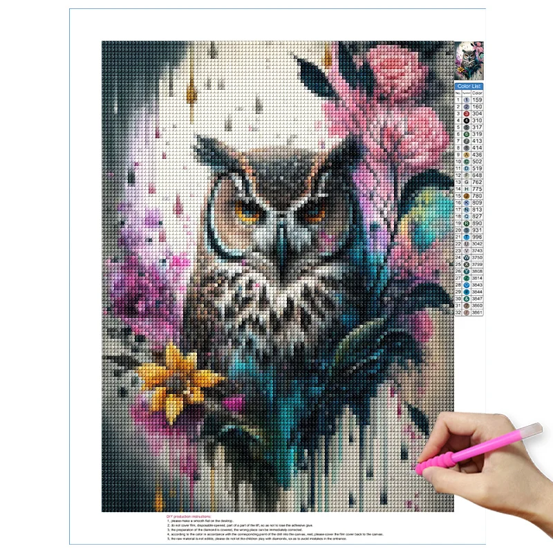 Landscape 5D DIY DIAMOND Painting Kit Tiger Cross Stitch Diamond Embroidery Flower Full Diamond Mosaic Rhinestone Home Decor