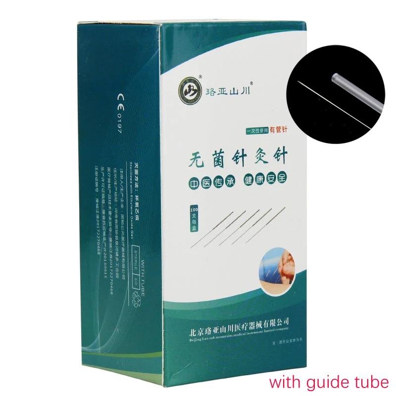 100pcs/ pack Acupuncture Needles disposable guide tube Acupoint acupressure filiform needles beauty one pc one tube