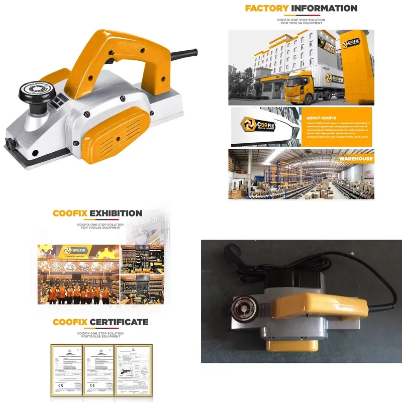 

【CHIMU HOME】 82mm Mini Electric Wood Planer with 1900W Motor for DIY Carpentry and Fine Woodworking