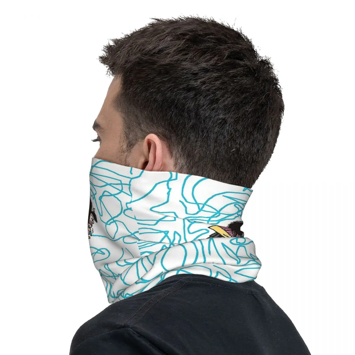 Cute Comic Charatcer Bandana Neck Cover Wrap Scarf Balaclava Cycling Unisex Adult Breathable image 6