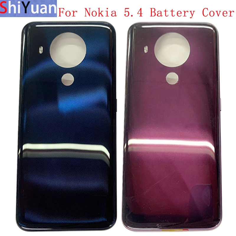 Battery Cover Back Rear Door Housing Case For Nokia 5.4 Battery Cover with Adhesive Sticker Repair Parts