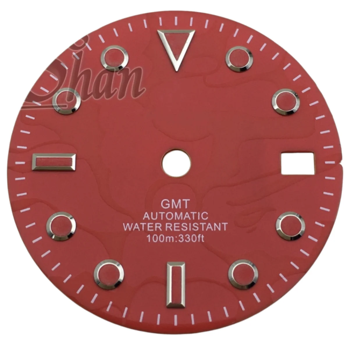 29mm Hidden Texture Dial with Date Window & Green Luminous Markers, Accessory Compatible with NH34A & NH35 Automatic Movements