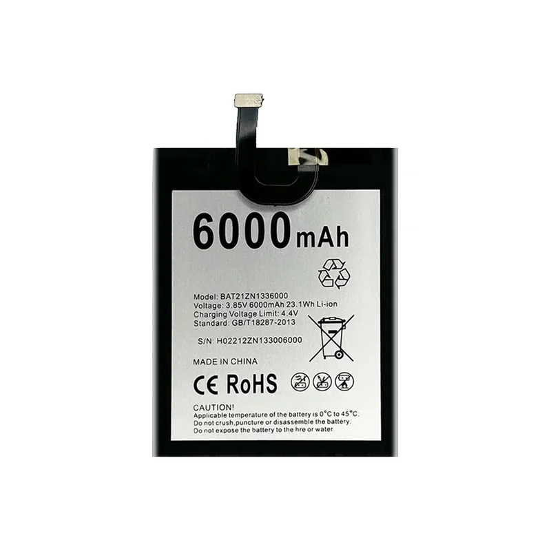 6000mAh/8500mAh Replacement Battery BAT21M188500 BAT21ZN1336000 For DOOGEE V10 V20