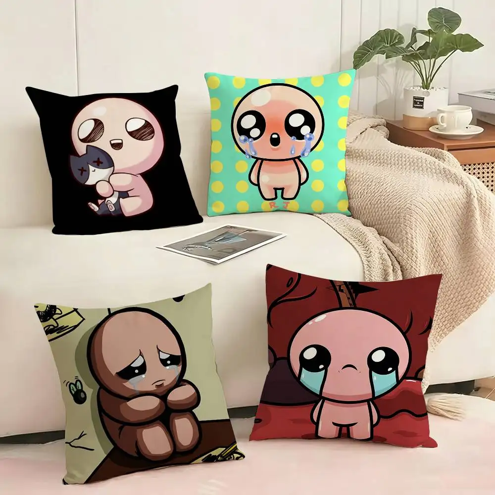 

GameS The Binding of Isaac Pillow Case Square Double-Sided Sofa Cushion Cover Bedroom Bedside Pillow Gift
