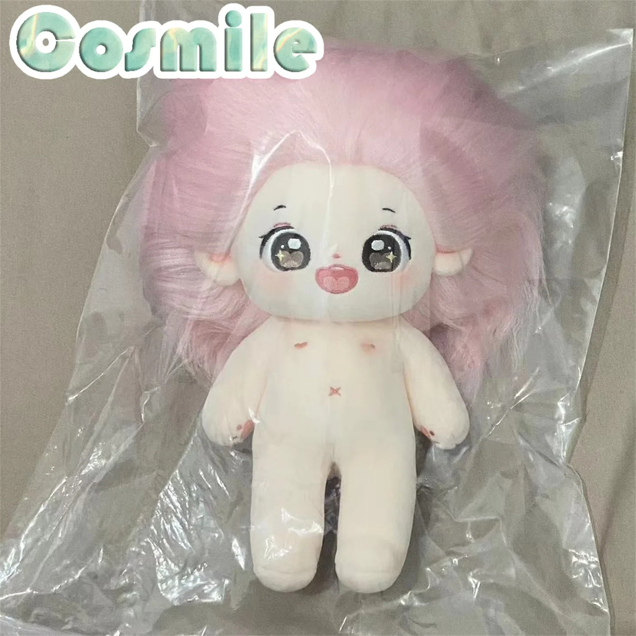 No Attributes Genki Idol Cute Girl Pink Hair Xiwei Stuffed Plushie Plush 20cm Doll Only Body XY