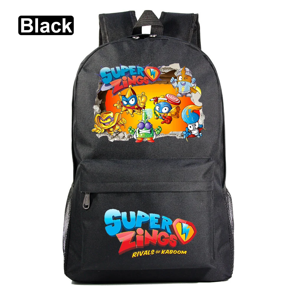 

MINISO Super Zings Boys Girls Backpacks Student School Bag Cartoon Rucksack Travel Pack Laptop Bag Big Strong Mochila