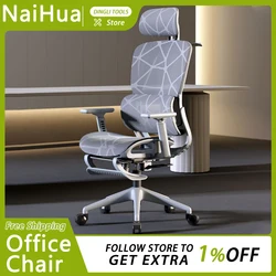 NaiHua Pro919 Office Chair Gaming Chair Armchair Relaxing Chair Adjustable 3D Armrest Headrest Waist Support Househole Furniture