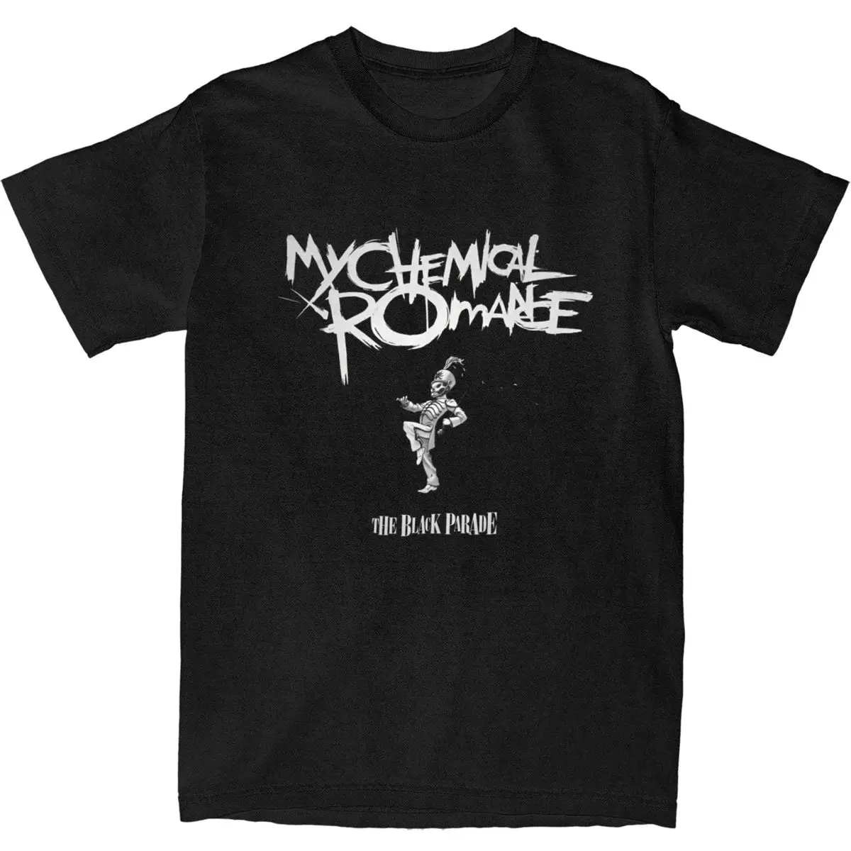 Oversized T-Shirt My Chemical Romance Mcr Band Pure Cotton T Shirts Music Tshirt for Mens Summer Y2K  Casual Short Sleeve Tees