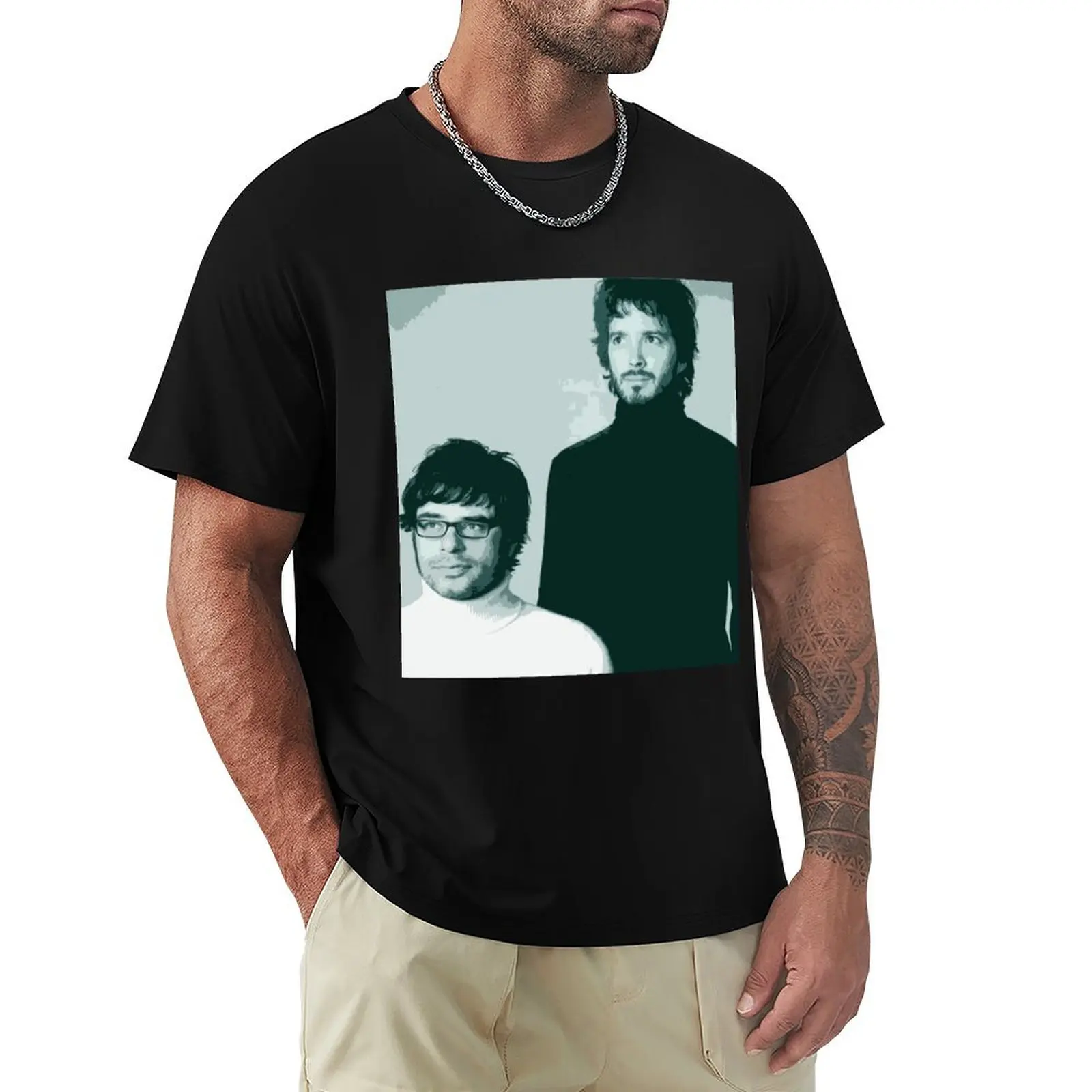 

Flight of the Conchords-семейный портрет, футболки с рисунком, забавная рубашка, хлопковые футболки большого размера, мужские футболки для мужчин