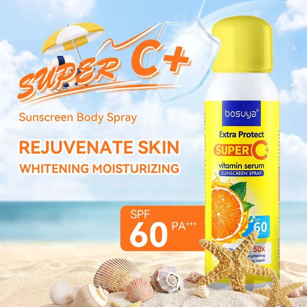 150ml 2 Pcs Body Sunscreen Isolation Protective Spray Sunscreen Spray Repair Skin Damage