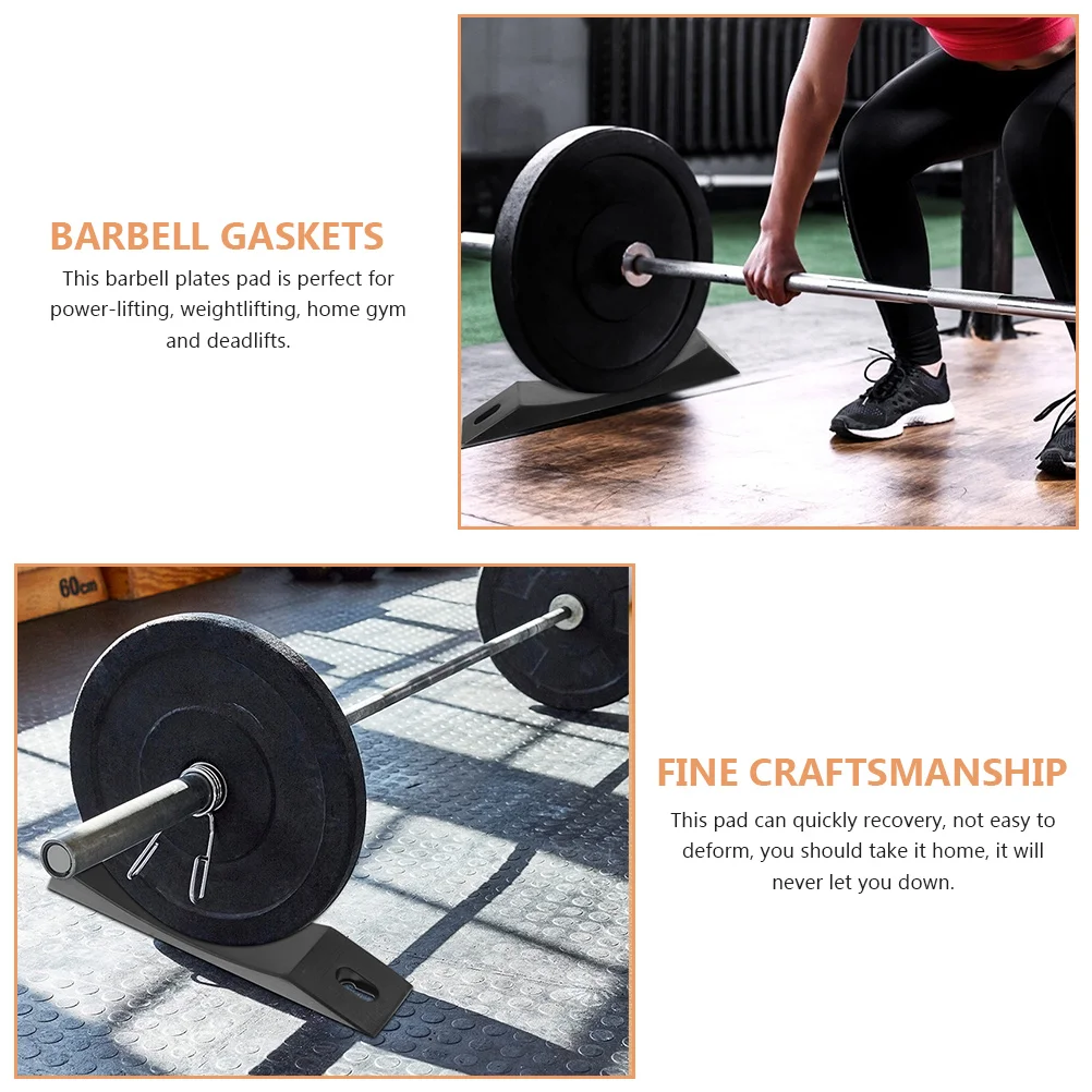 

1 Pair Portable Deadlift Jack For Silicone Protection Pad Non-Slip Wear-Resistant Barbell Durable Barbell Supplies Pad For
